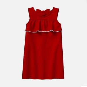 Janie and Jack Red Sleeveless Kids Dress size 4, new with tags